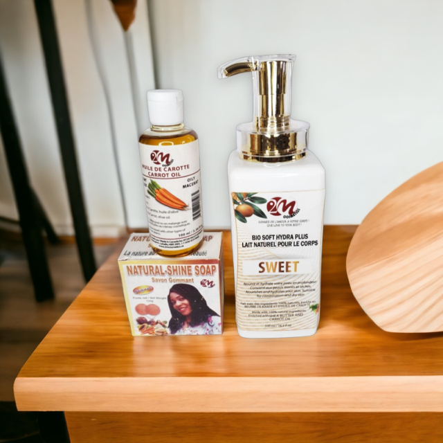 PERFECT TRIO FOR SKIN - SWEET (SHEA BUTTER + COCOA + CARROT)