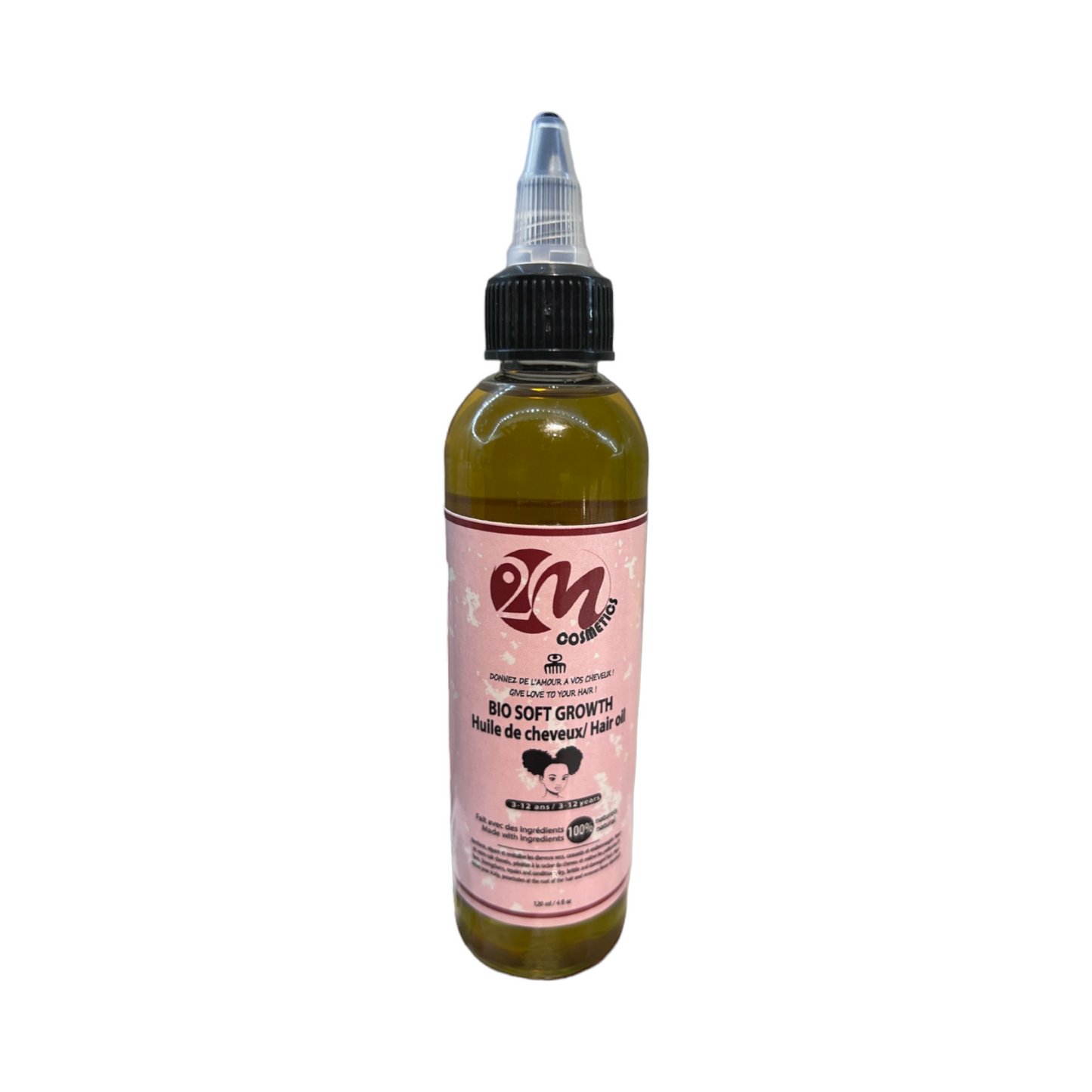 Huile BIO SOFT GROWTH pour enfant (3 - 12 ans): la solution naturelle pour des cheveux forts et sains