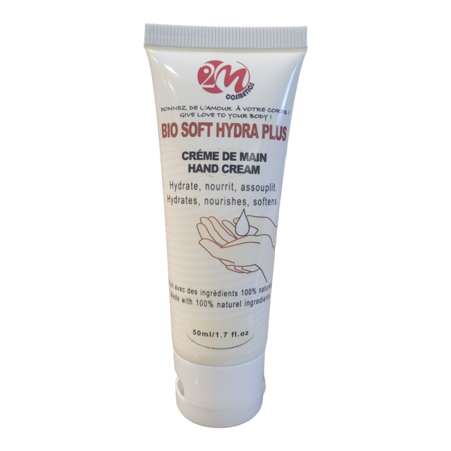 CREME DE MAIN BIO SOFT HYDRA 100% naturelle pour une hydratation intense et une peau parfaitement nourrie