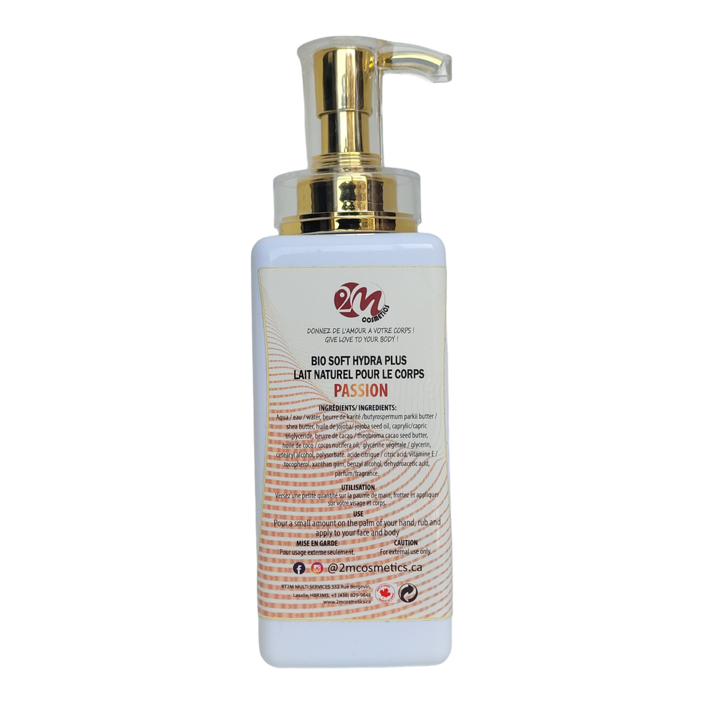 ORGANIC SOFT HYRA PLUS - PASSION body milk enriched with SHEA and JOJOBA: Discover the secret to sublime skin. a dose of divine hydration for soft, supple and radiant skin!