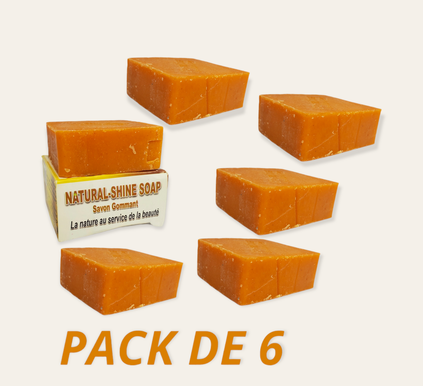 PACK OF 6: REPAIRING SOAP: NATURAL SHINE SOAP