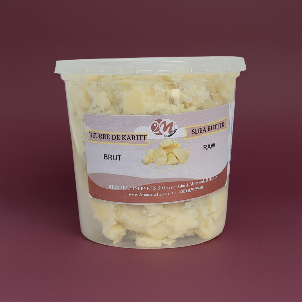 Beurre de Karité carré fond bordeaux
